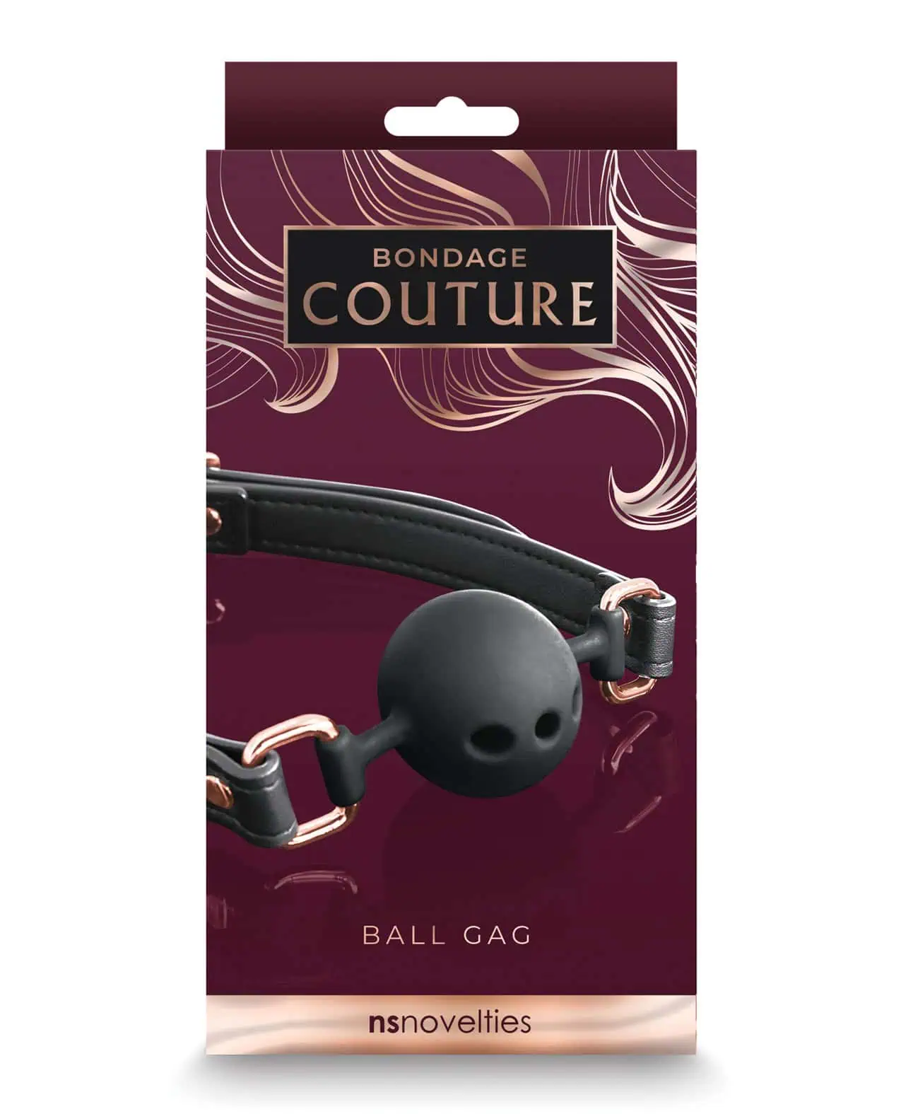 Bondage Couture Ball Gag - Black - Featured Image