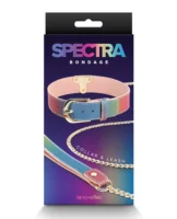 Spectra Bondage Collar & Leash - Rainbow - Image 1