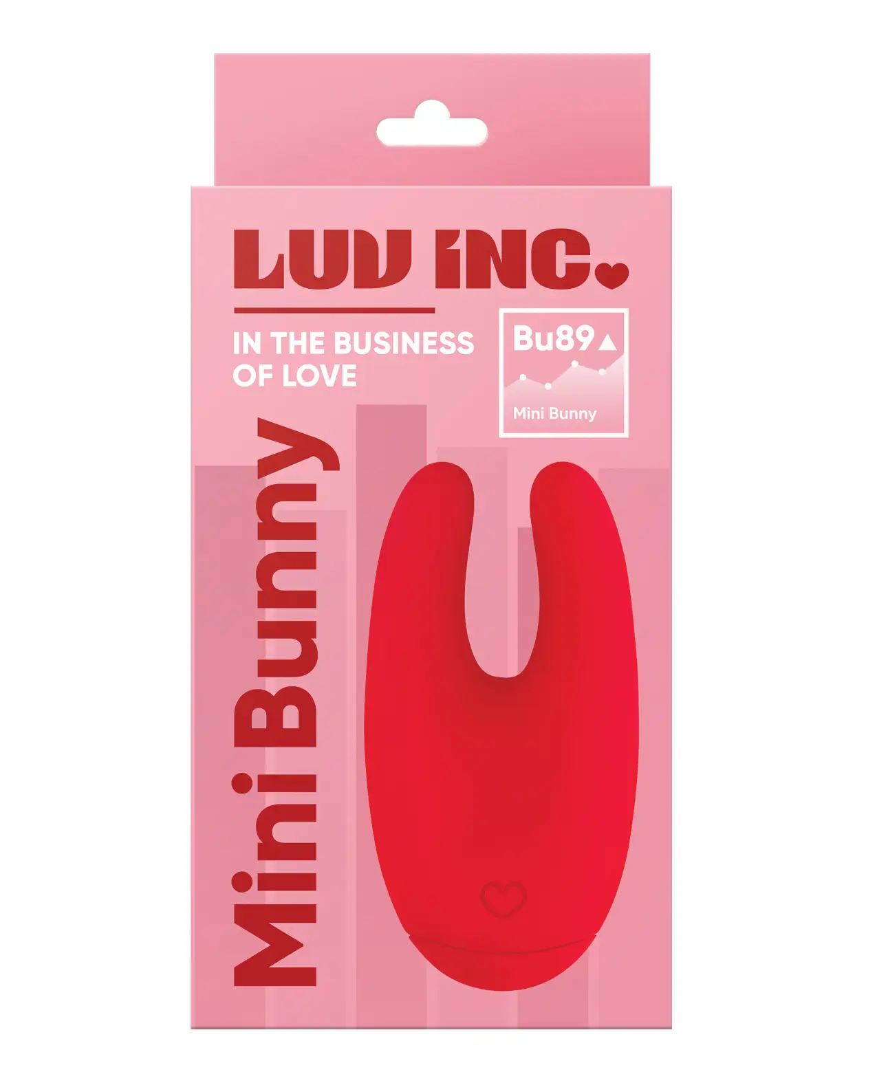 Luv Inc. U -Shape Mini Bunny - Red - Featured Image