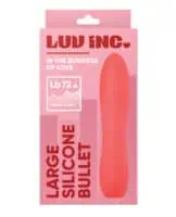 Luv Inc. Large Silicone Bullet - Coral - Image 1