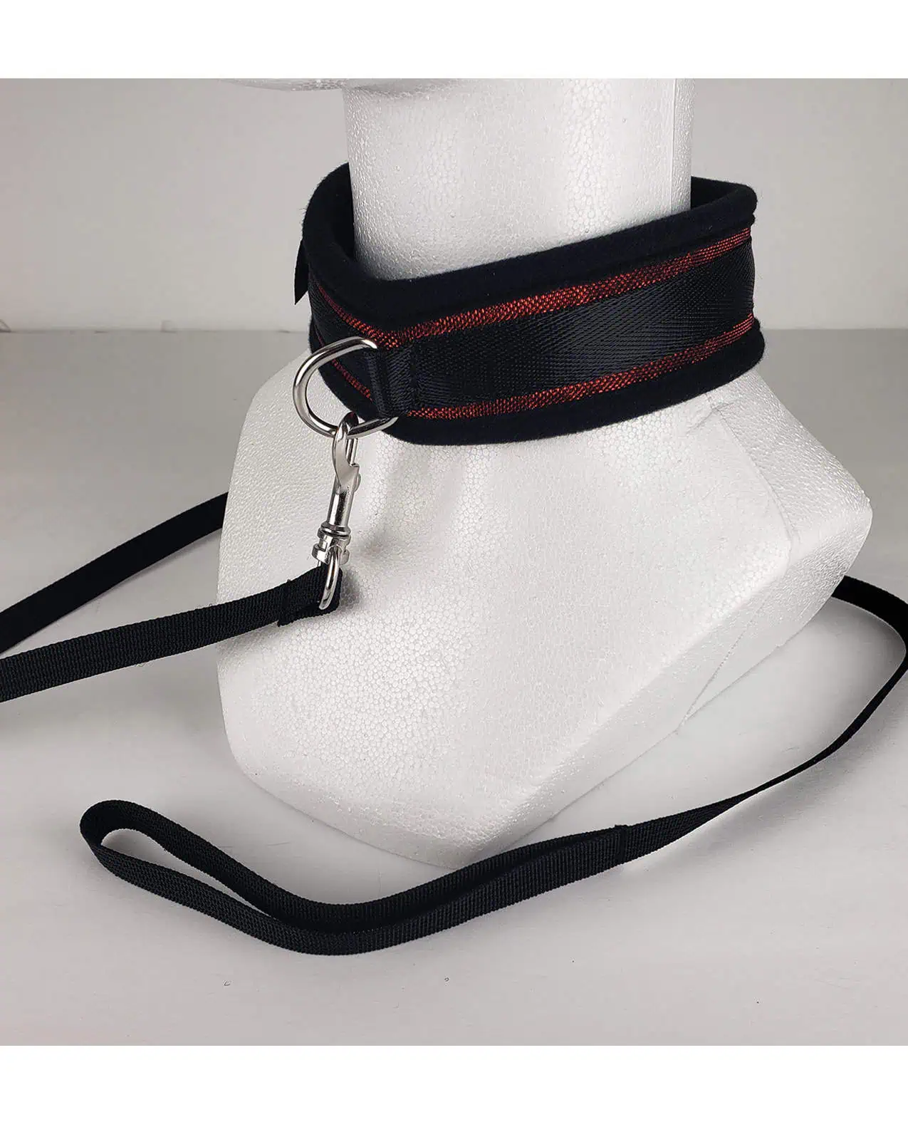 Spartacus Collar & Leash - Neoprene Red - Image 3