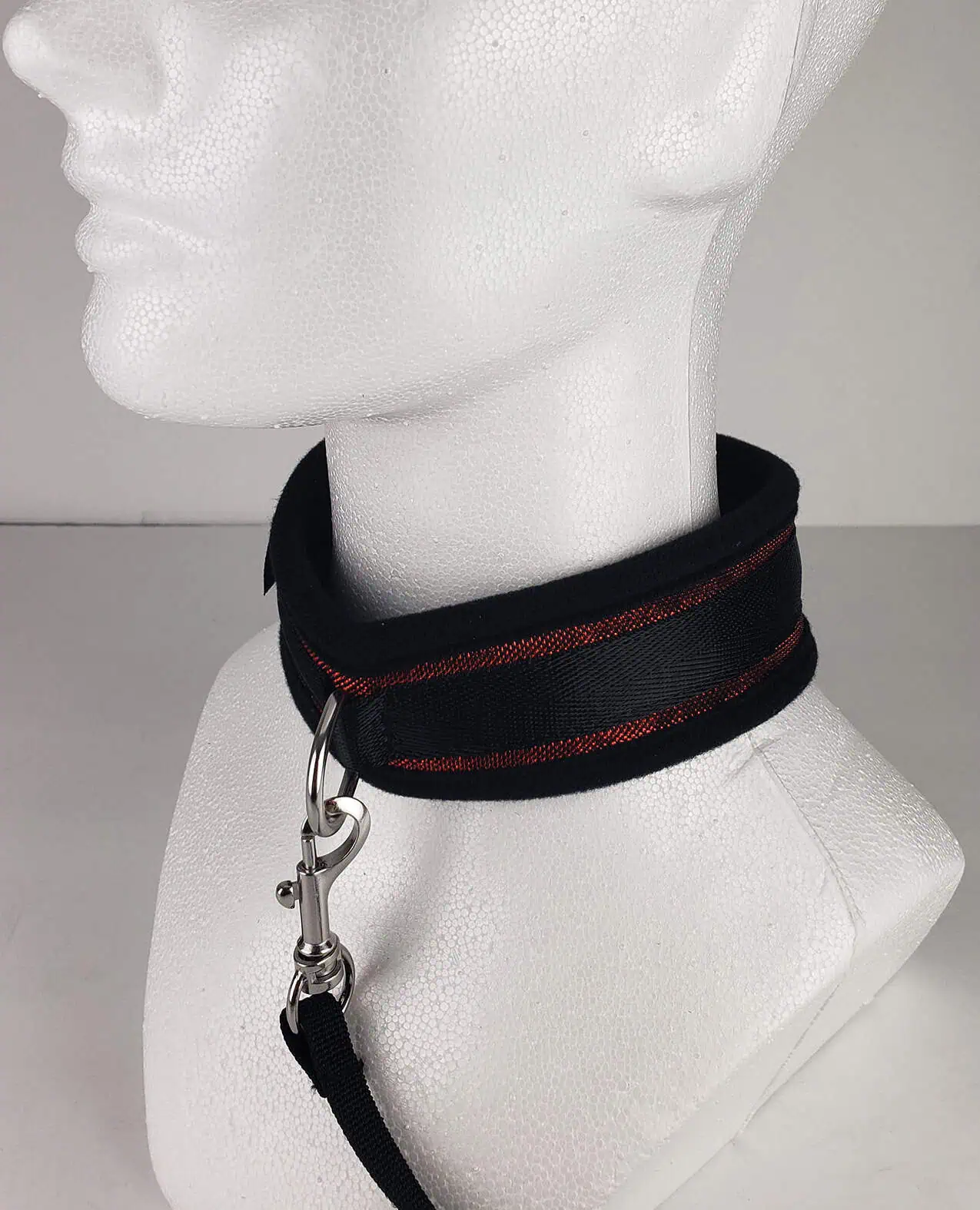Spartacus Collar & Leash - Neoprene Red - Image 4