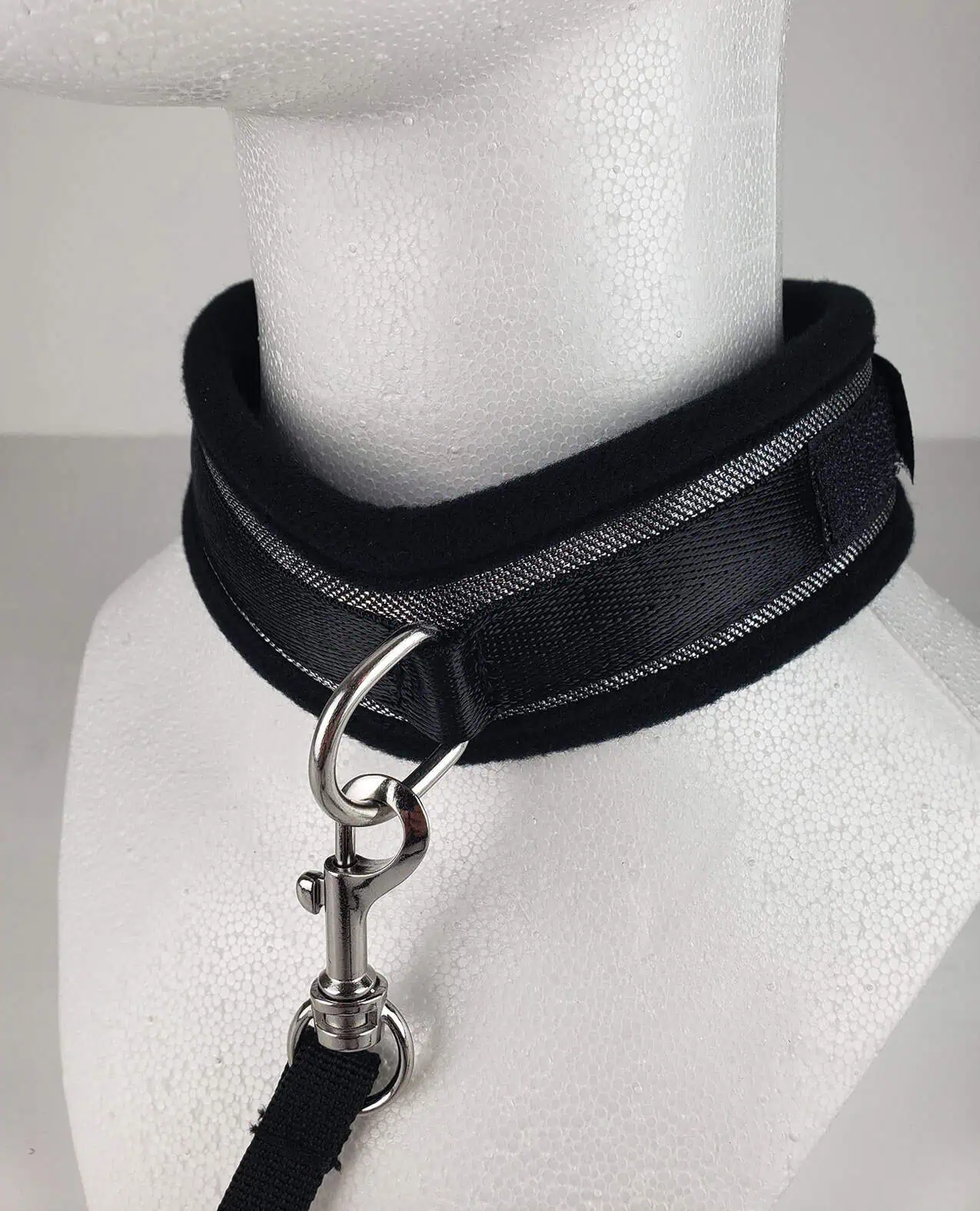 Spartacus Collar & Leash - Neoprene Silver - Image 2