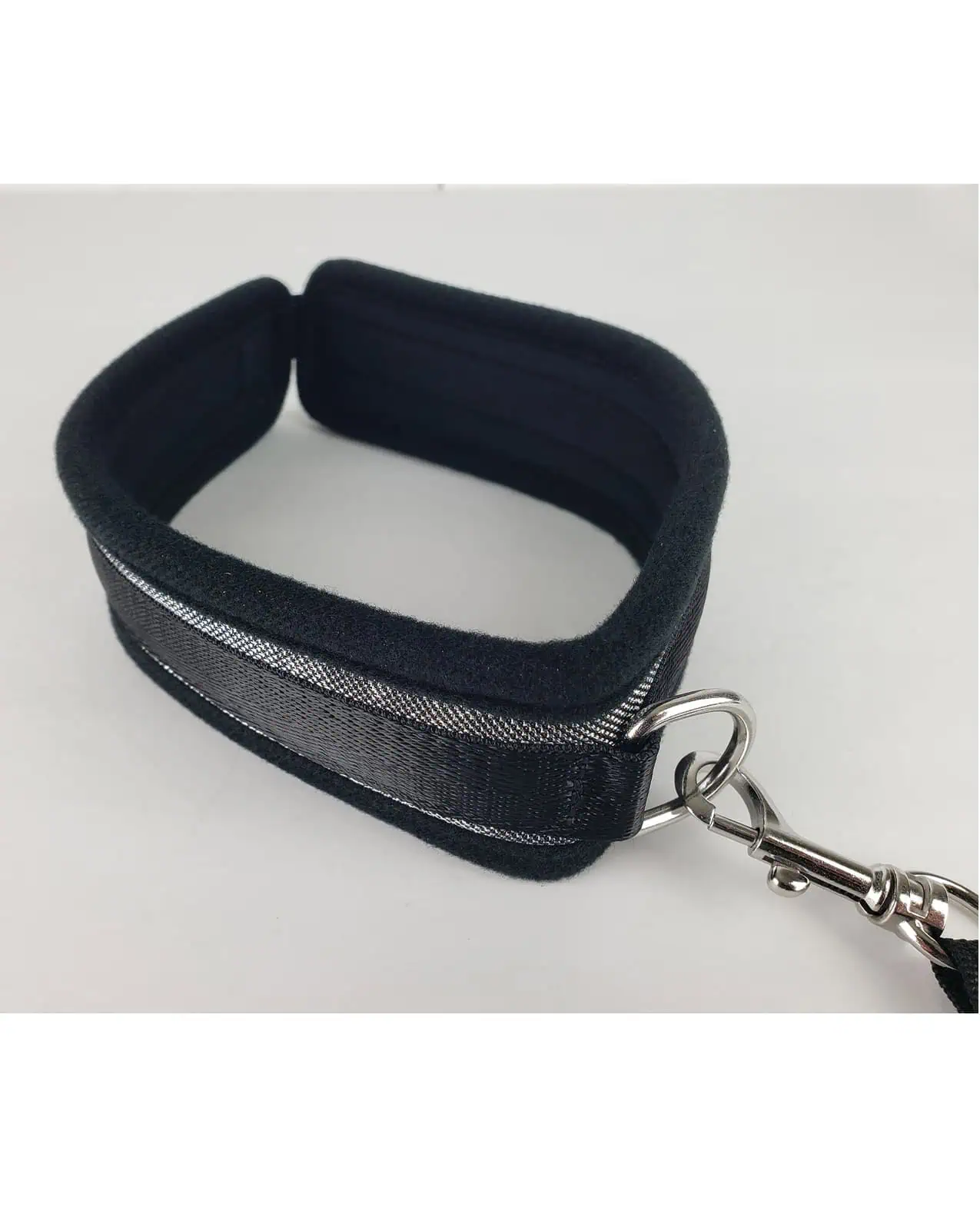 Spartacus Collar & Leash - Neoprene Silver - Image 3