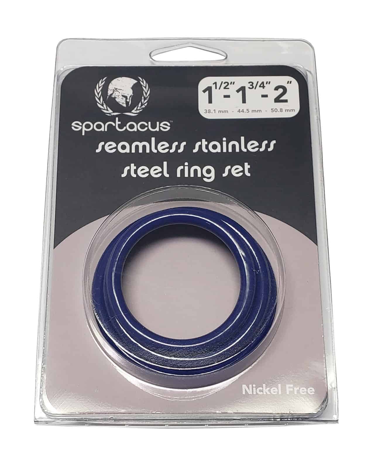 Buy Spartacus Seamless Stainless Steel C-Ring - Blue Pack of 3 | Jack ...