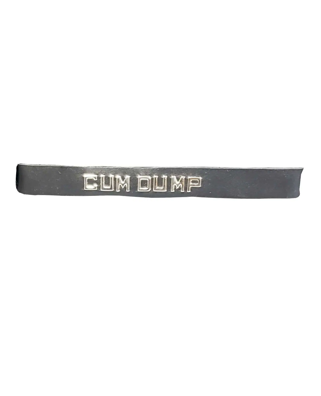 Spartacus CUM DUMP Leather Collar - Black - Image 2