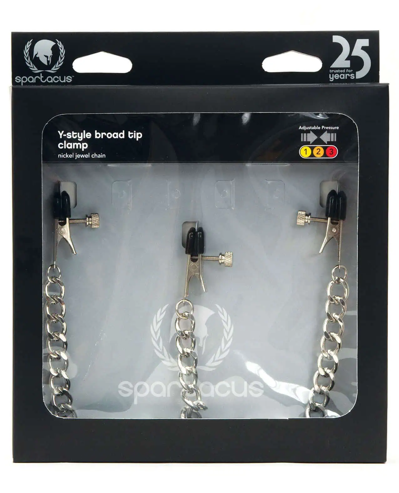 Spartacus Y-Style Broad Tip Nipple Clamps & Clit Clamp - Image 3