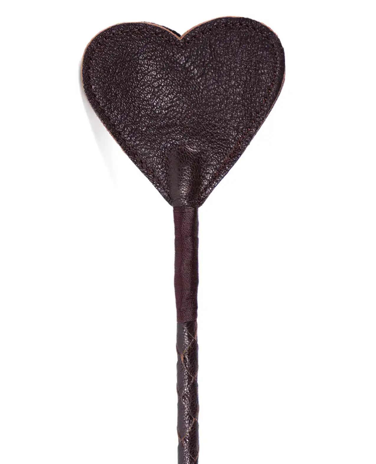 Spartacus Heart Crop - Brown Leather - Image 2