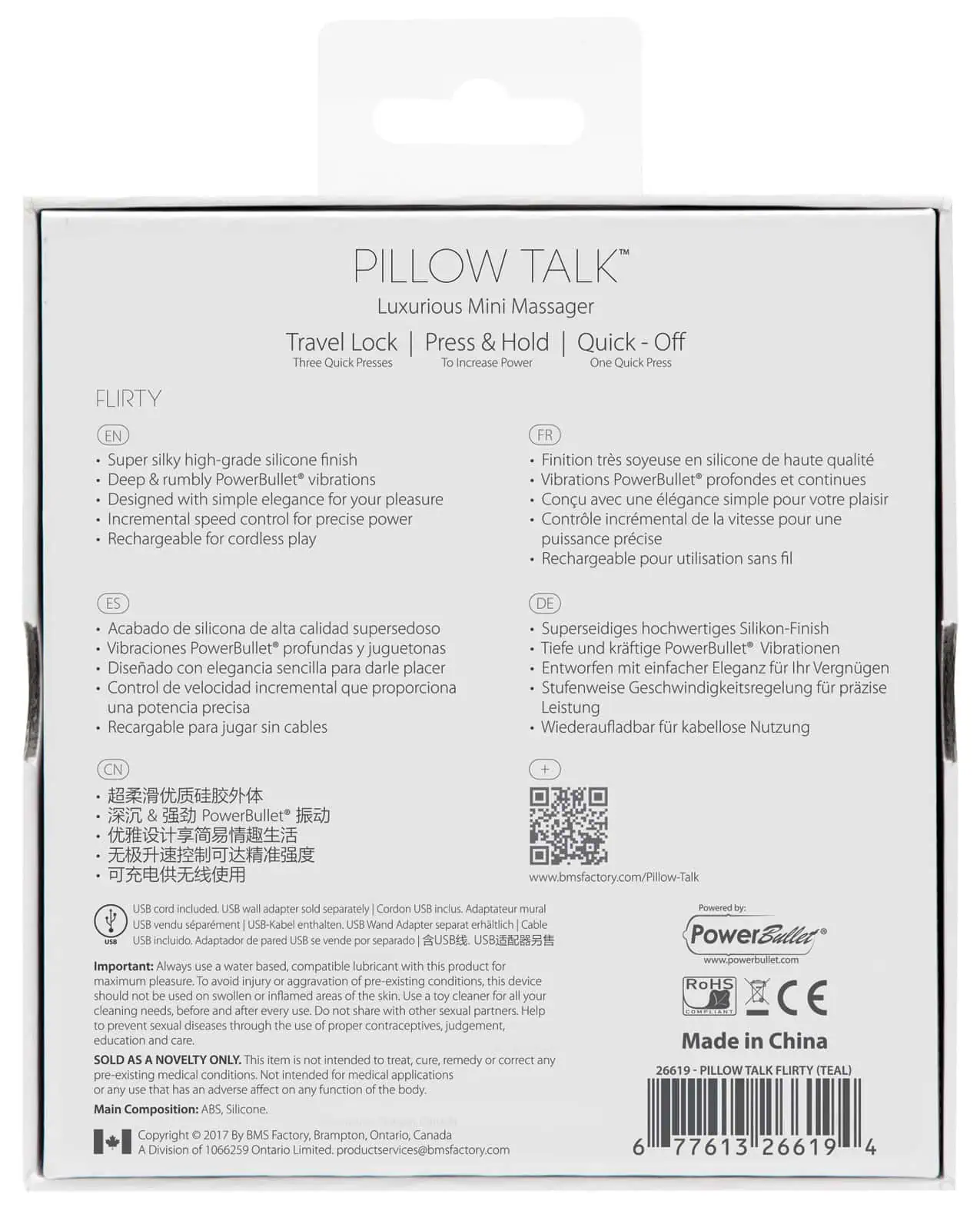 Pillow Talk Flirty Bullet - Teal - Image 4
