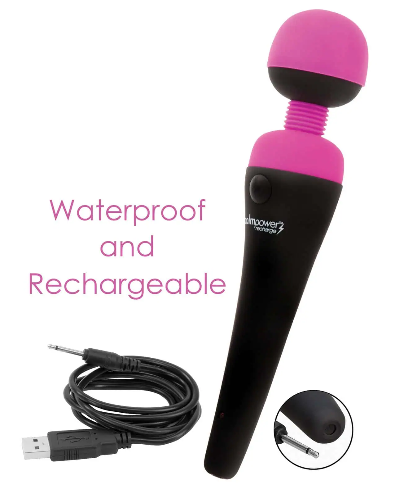 Palm Power Waterproof Rechargeable Massager - Image 4
