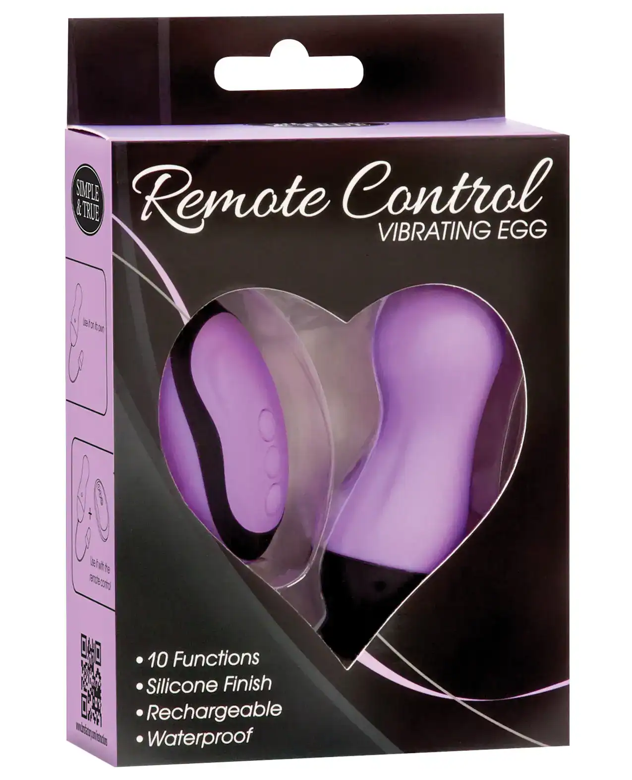 Powerbullet Remote Control Vibrating Egg - Purple - Image 3