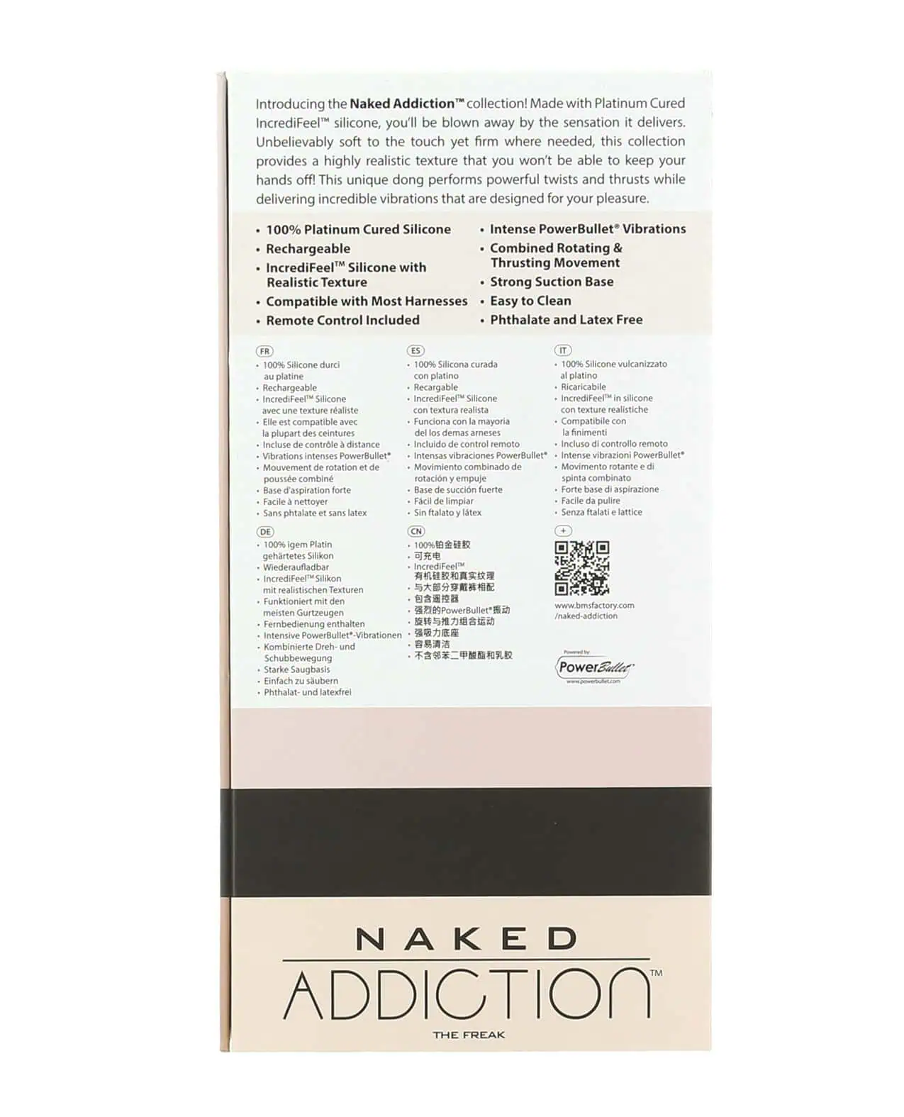 Naked Addiction Rotating/ Thrusting Dong With Vibration - 7.5 Flesh - Image 4