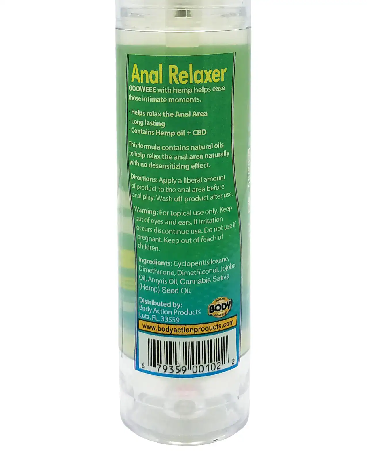 Ooowee Anal Relaxing Lubricant w/Hemp Seed Oil - 1.7 oz - Image 2