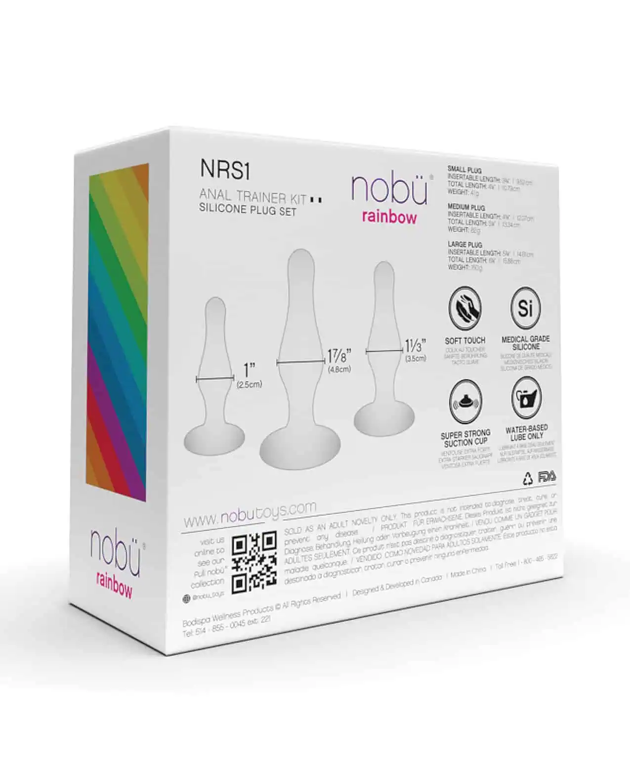 Nobu Rainbow Silicone Plug Set - Blue - Image 4