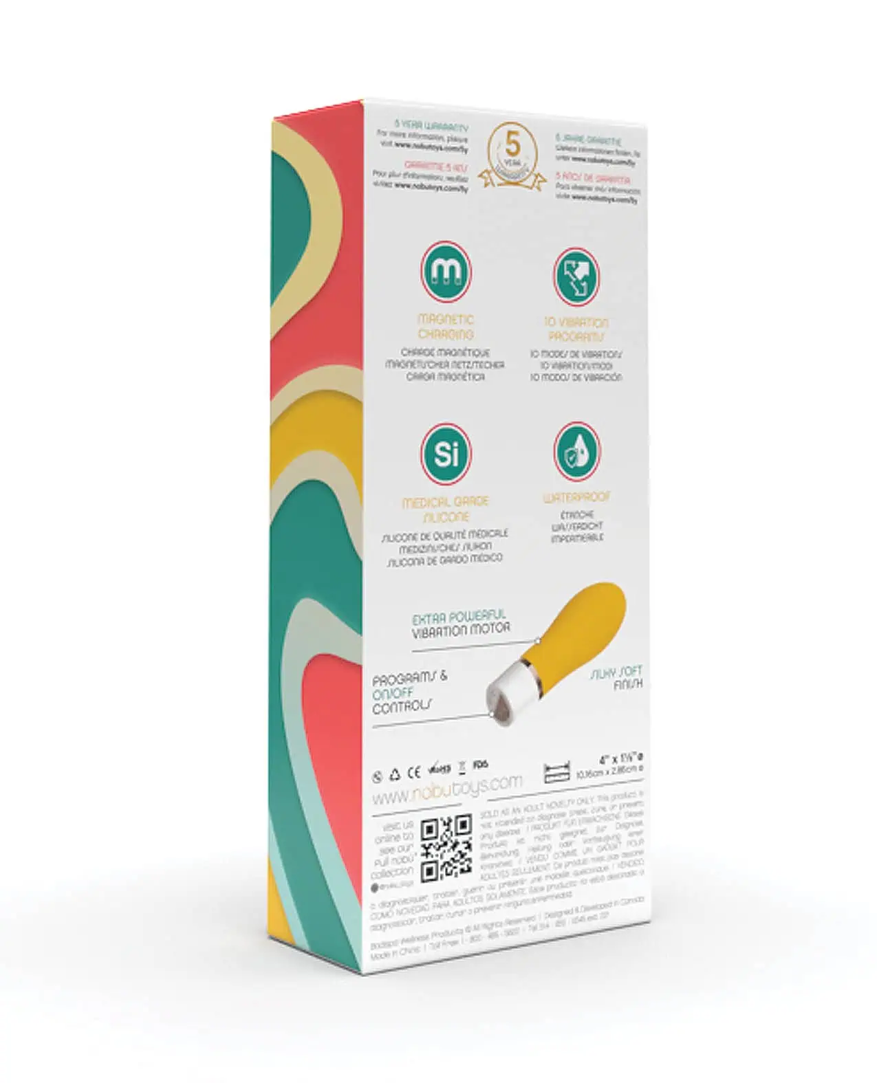 Nobu Mini Suba Ribbed Bullet - Yellow - Image 4