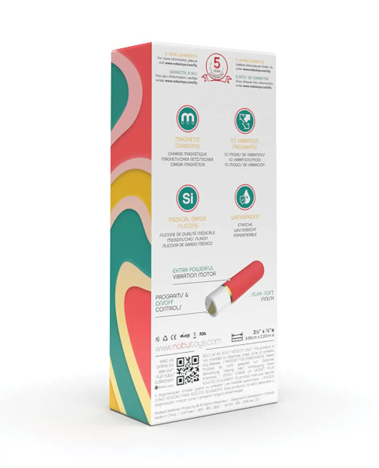 Nobu Mini Sari Classic Bullet - Coral - Image 4