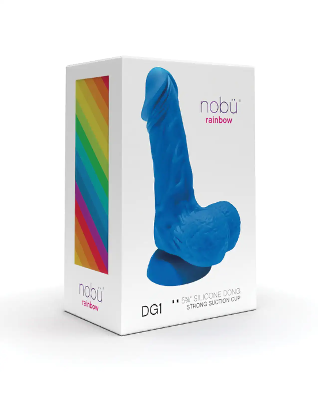 Nobu Rainbow Silicone Dongs - Blue - Image 2