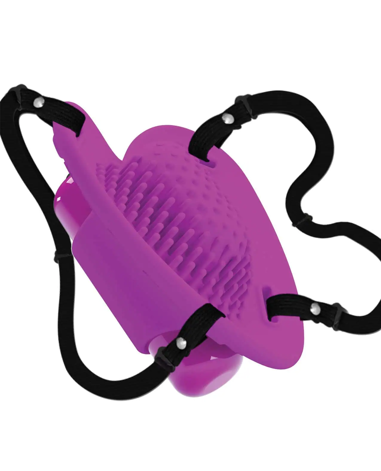 Pretty Love Heartbeat Strap On Clitoral Massager - Fuchsia - Image 3
