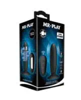 Mr.Play Remote Control Vibrating Plug - Black - Image 1