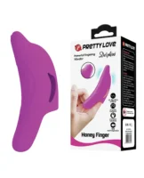 Pretty Love Delphini Dolphin Honey Finger Vibe - Fuchsia - Image 1