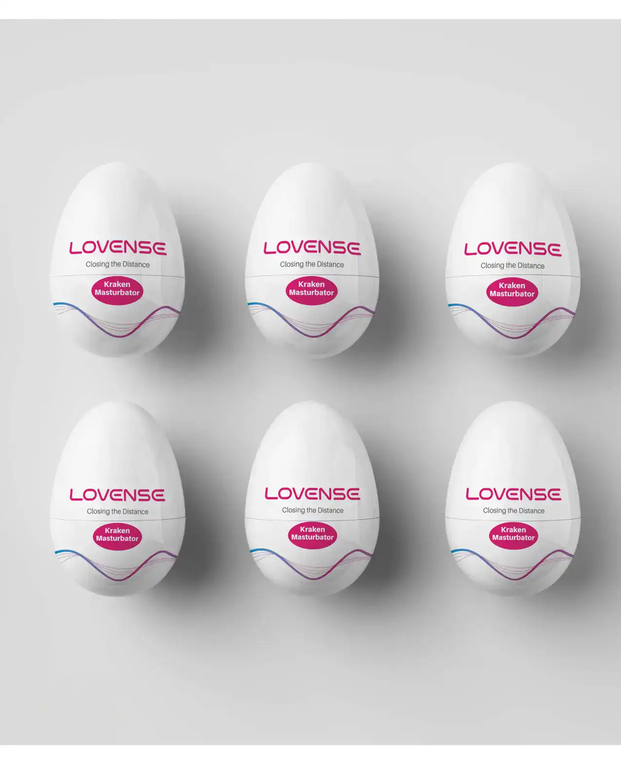 Lovense Kraken  Egg 6-Pack - White - Image 2