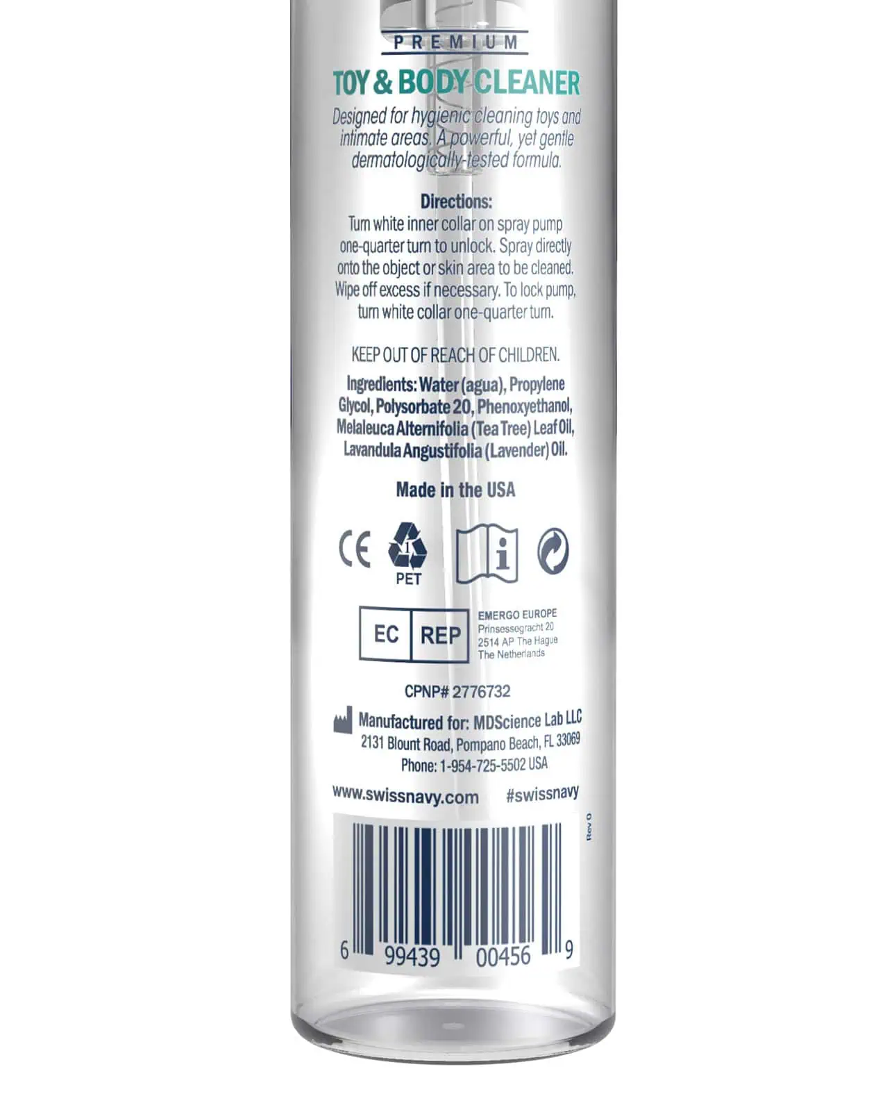 Swiss Navy Toy & Body Foam Cleaner - 7 oz - Image 2