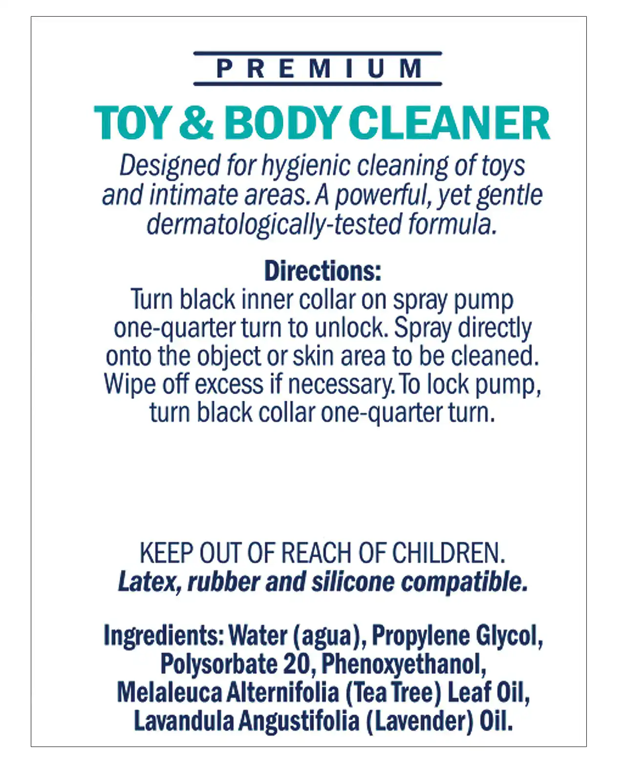 Swiss Navy Toy & Body Cleaner - 6 oz Bottle - Image 2