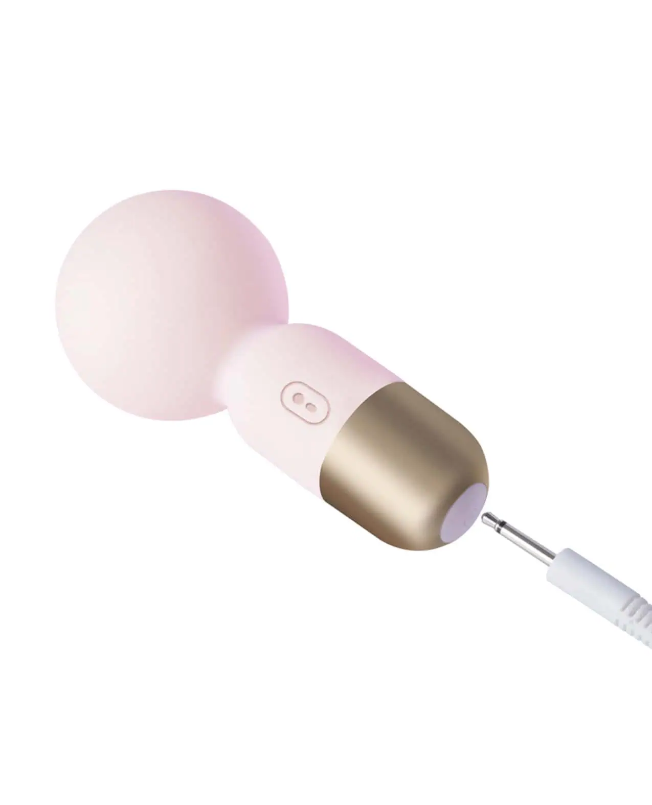 Pokewan Pocket Mini Vibrating Wand Massager - Pale Light Pink - Image 2