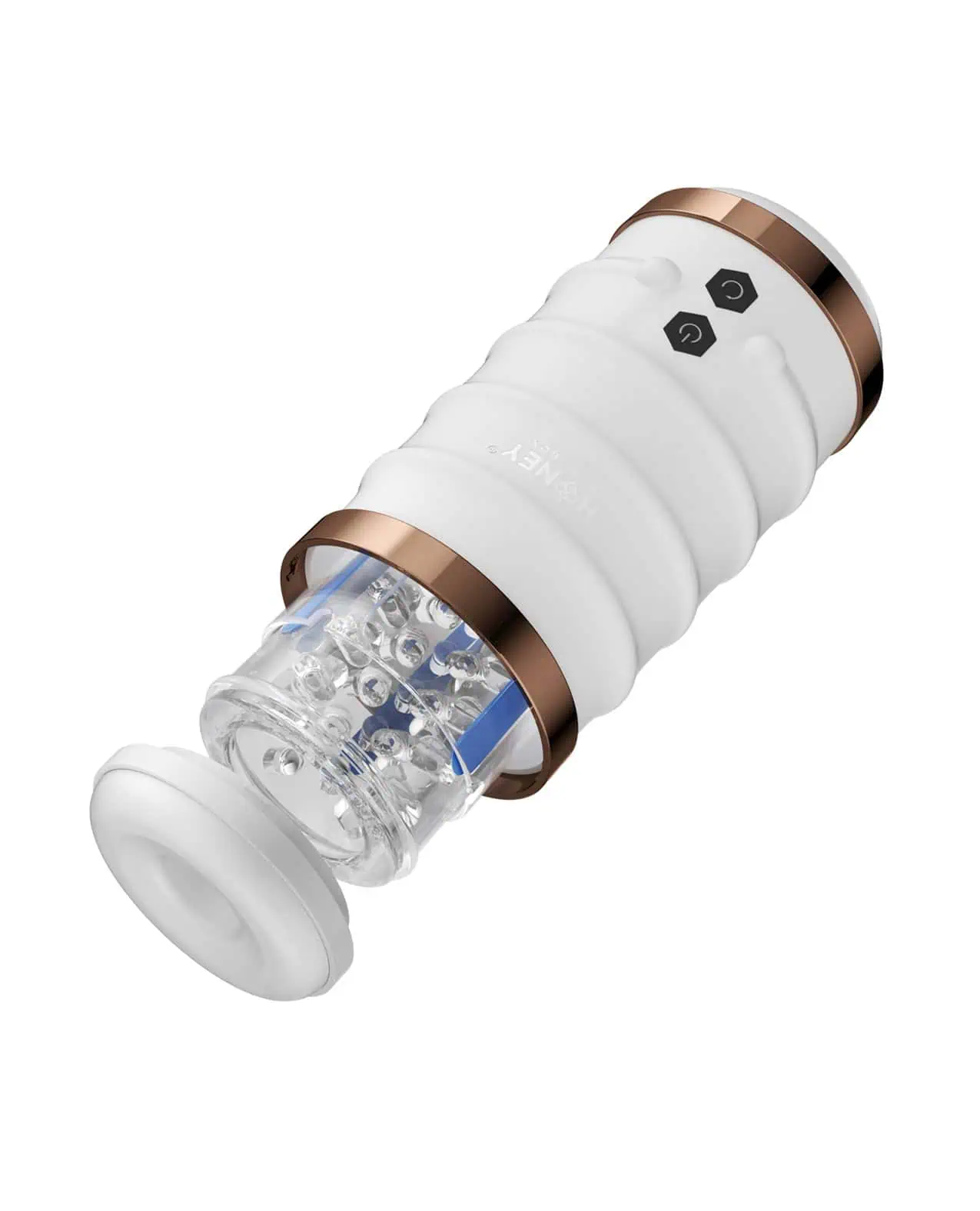 Warrior Auto Thrusting Male Masturbator - White - Image 2