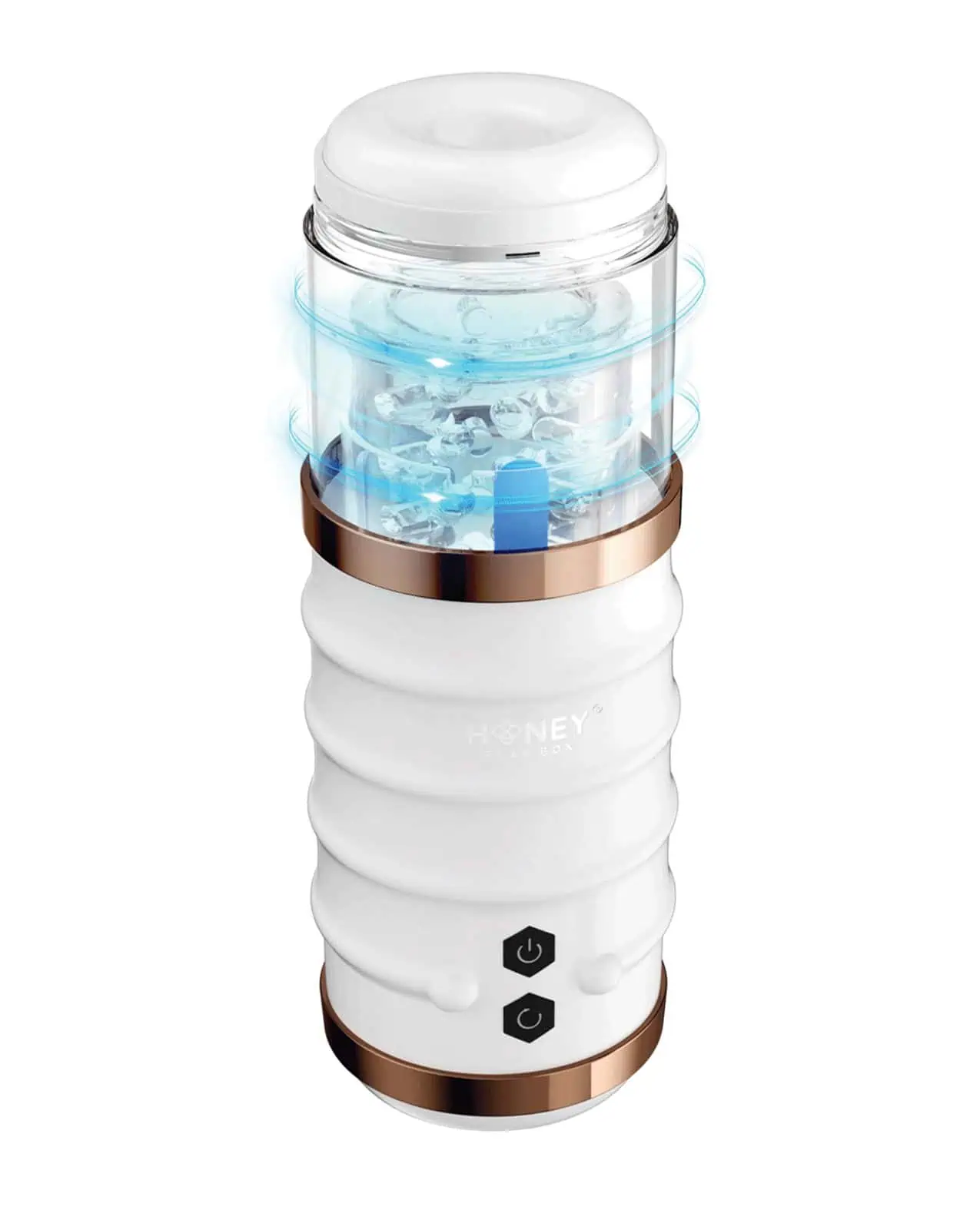 Warrior Auto Thrusting Male Masturbator - White - Image 3