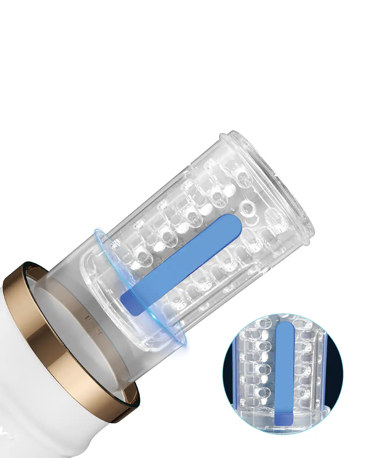 Warrior Auto Thrusting Male Masturbator - White - Image 4