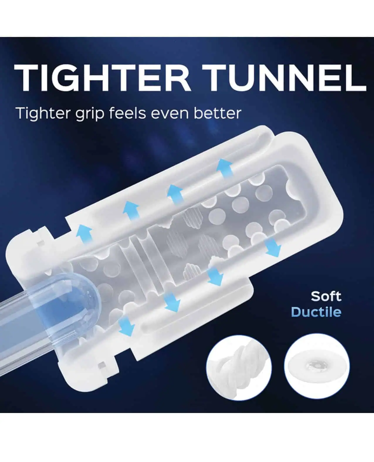 Sky Intense Suction & Vibration Blowjob Machine - White - Image 3