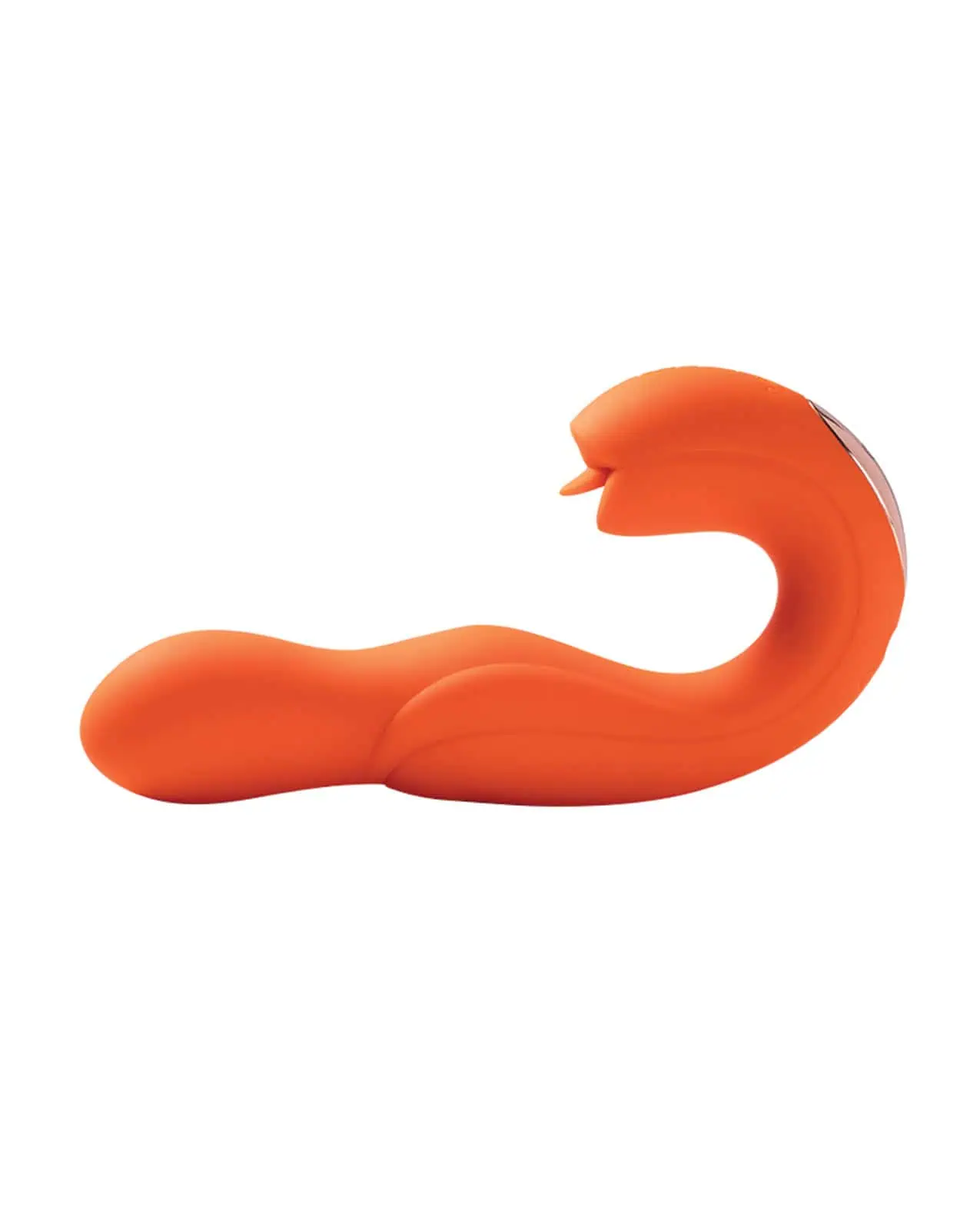 Joi Pro Rotating Head G-Spot Vibrator & Clit Licker w/Remote - Orange - Image 2