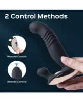 Royal Thrusting Vibrating Prostate & Perineum Massager - Black - Image 2