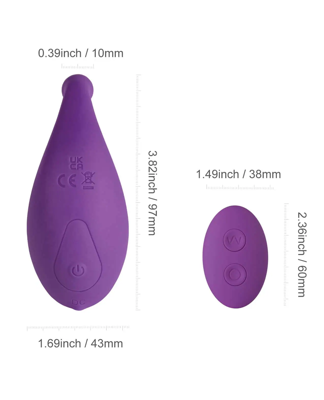 Lia Wearable Panty Vibrator with Wireless Remote Control - Purple - Image 4