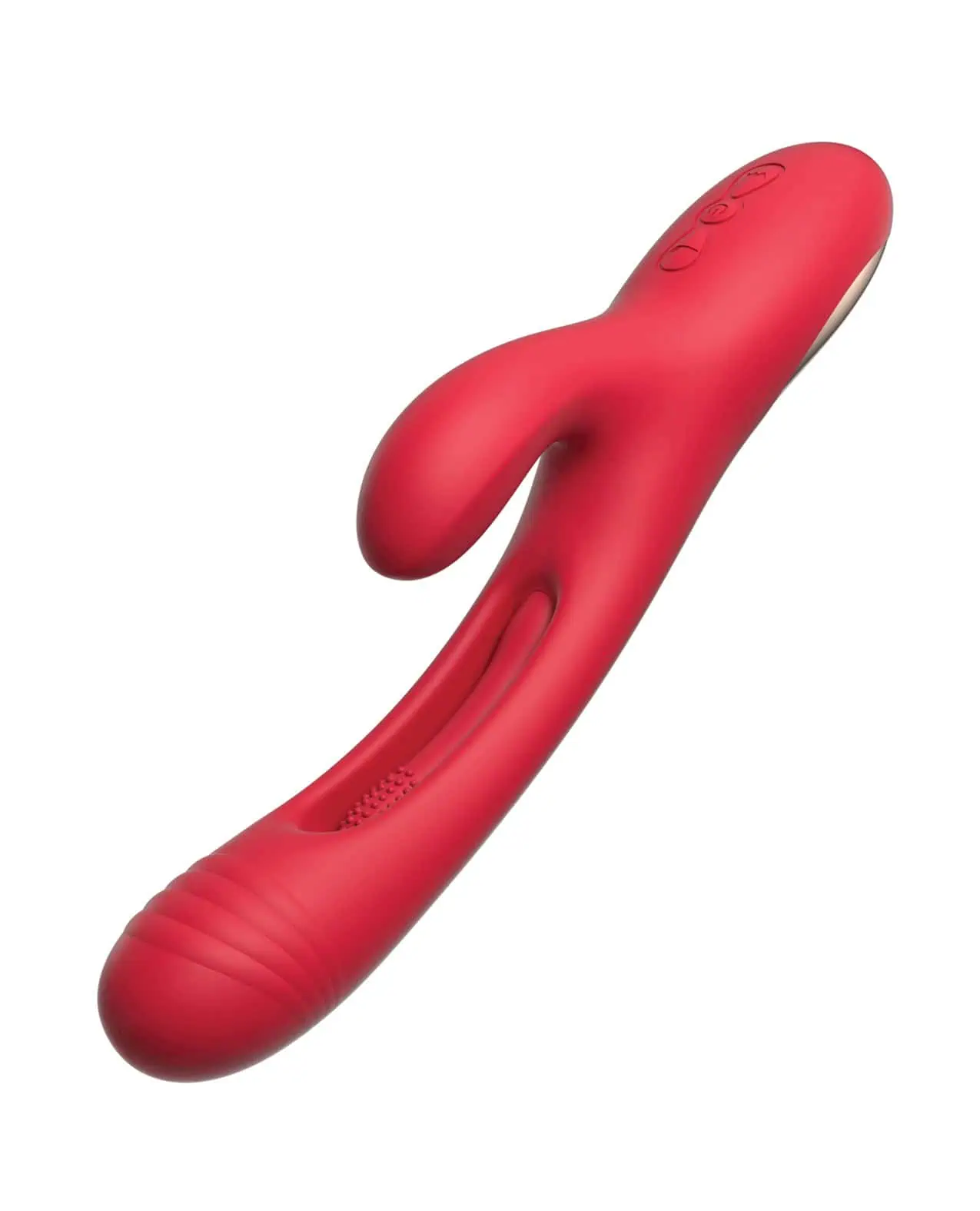 Bora-Rabbit Tapping G-spot Vibrator - Red - Image 4