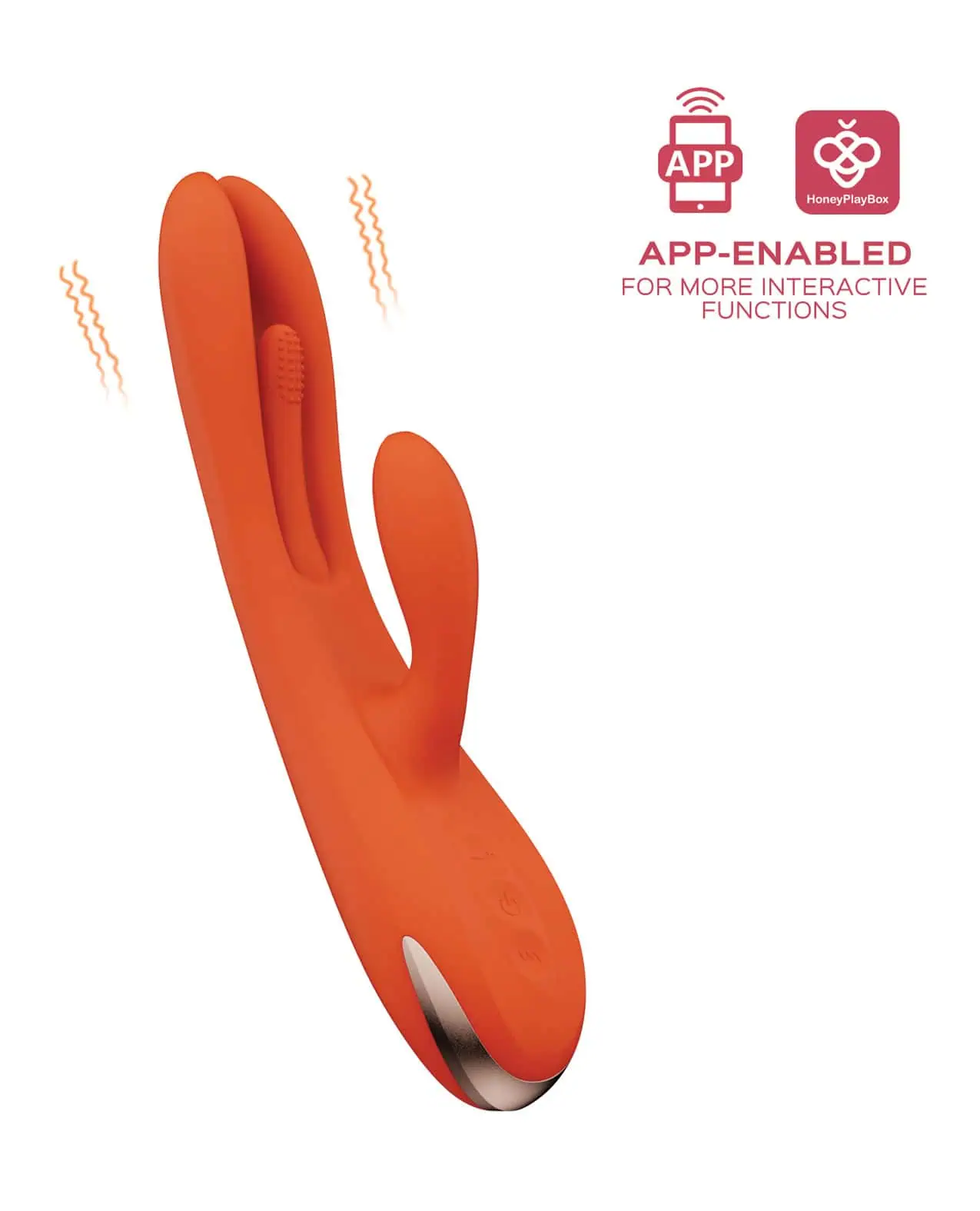 Terri App Controlled Kinky Finger Tapping Rabbit Vibrator - Image 4