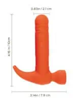 Love Tap the Hammer Vibrator - Orange - Image 3
