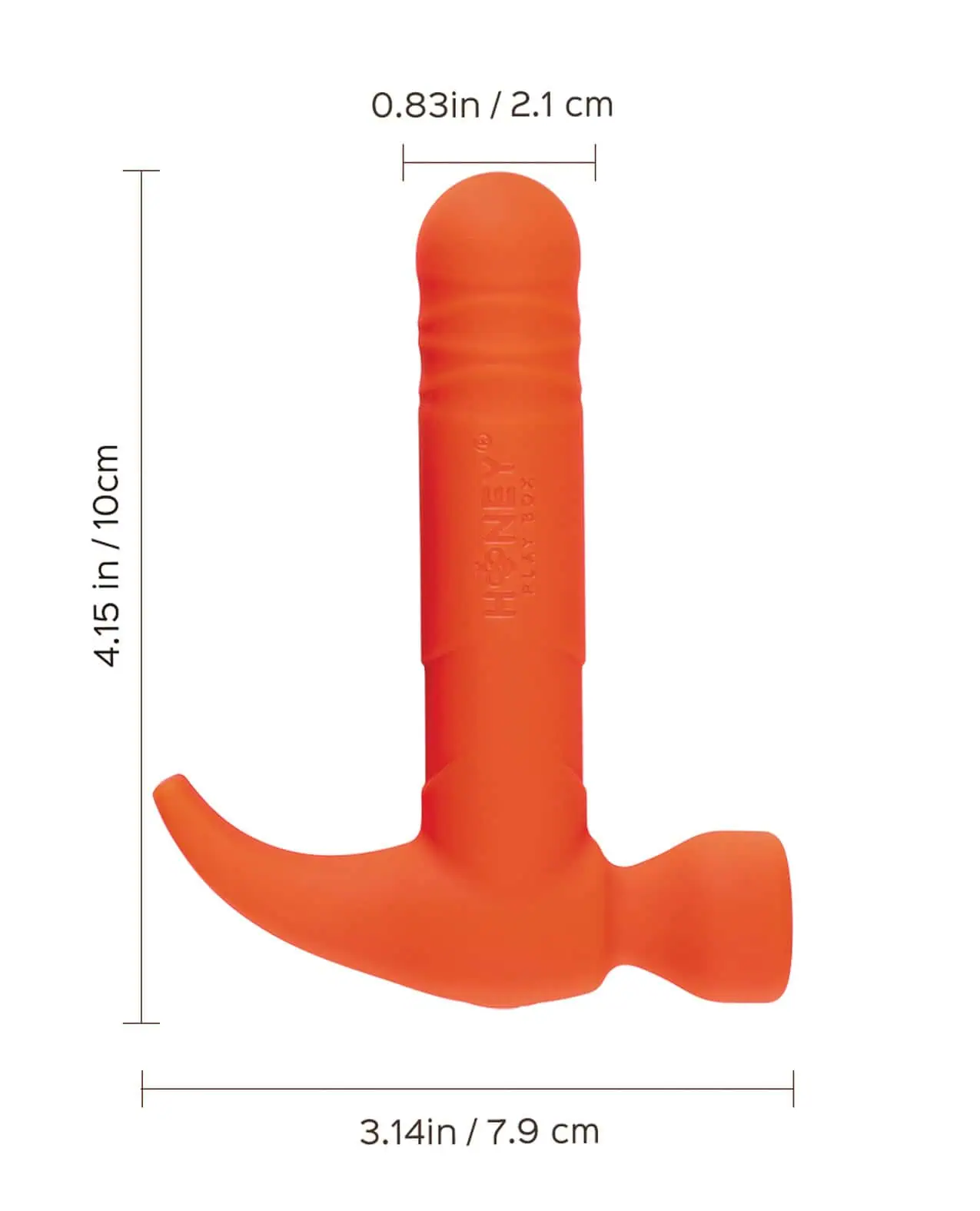 Love Tap the Hammer Vibrator - Orange - Image 3