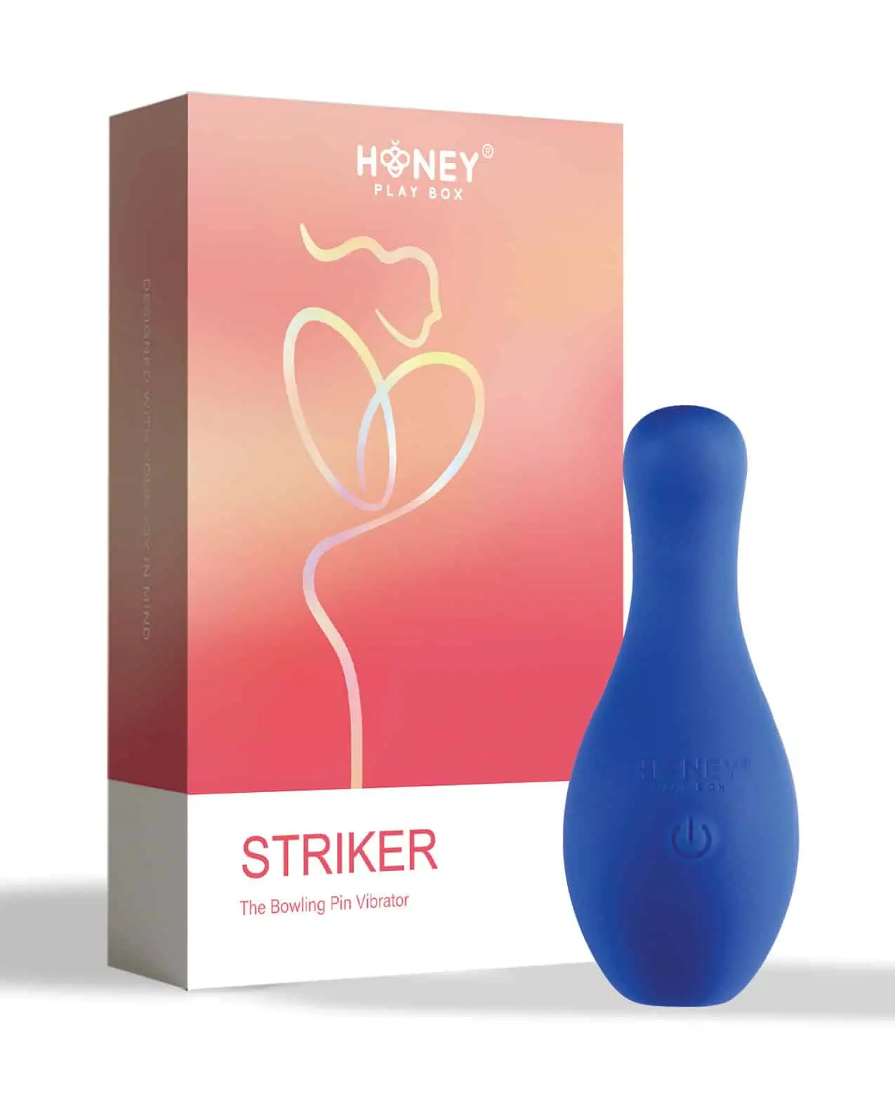 Striker the Bowling Pin Vibrator - Blue - Image 4