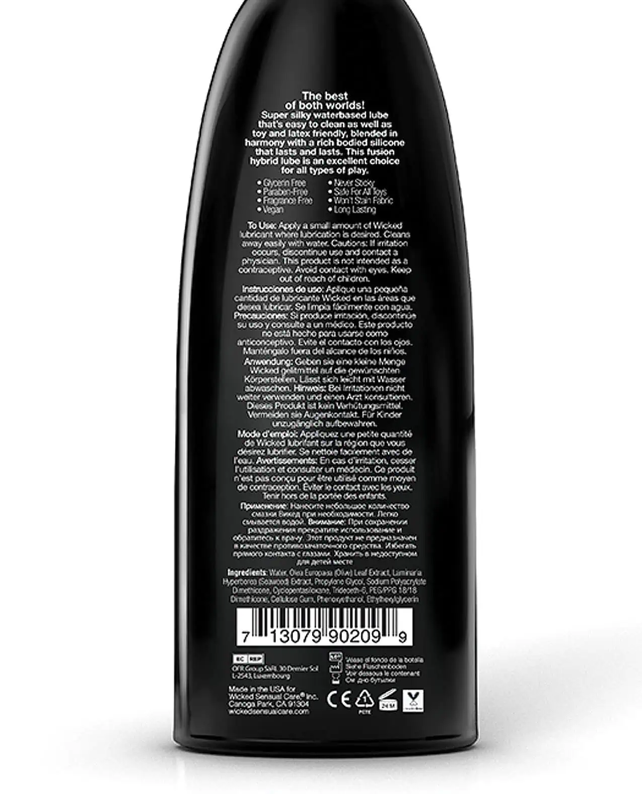 Wicked Sensual Care Hybrid Lubricant - 8 oz Fragrance Free - Image 3