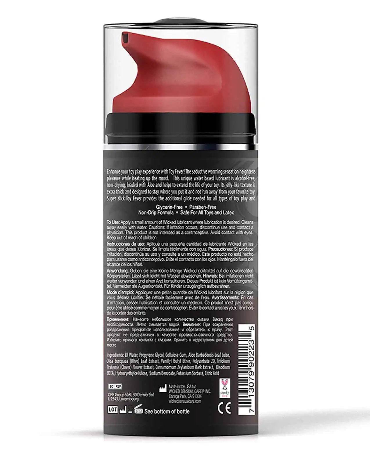 Wicked Sensual Care Toy Fever Water Based Warming Lubricant - 3.3 oz - Image 3