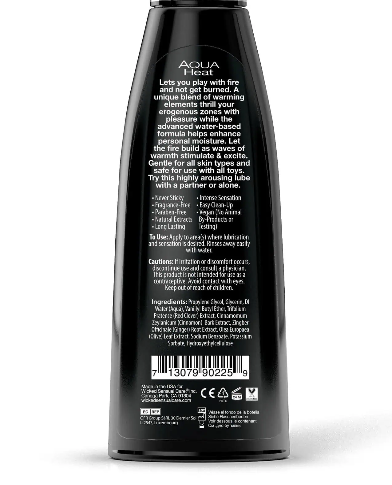 Wicked Sensual Care Heat Warming Water Based Lubricant - 4 oz - Image 3