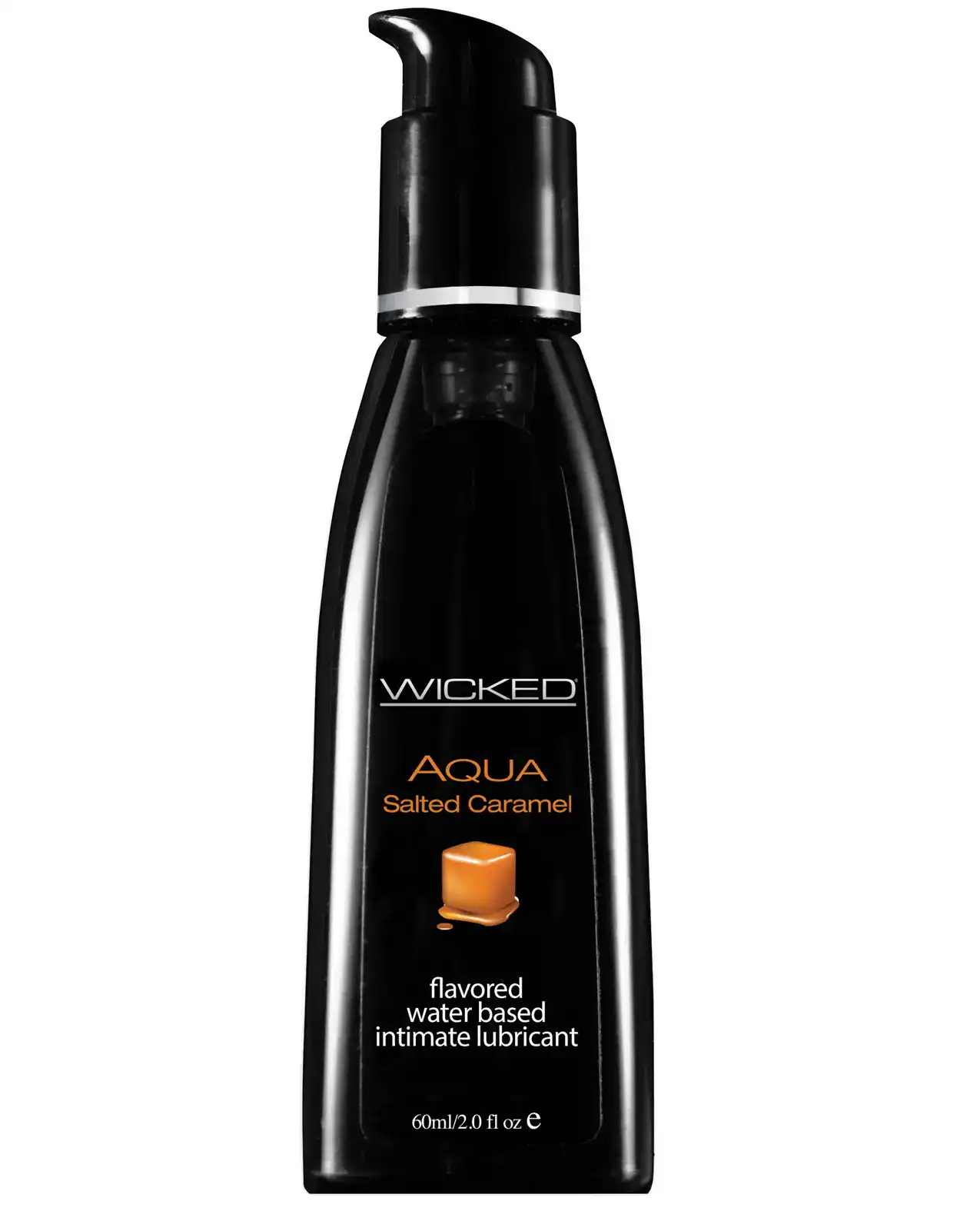 Wicked Sensual Care Aqua Water Based Lubricant - 2 oz Salted Caramel - Image 2