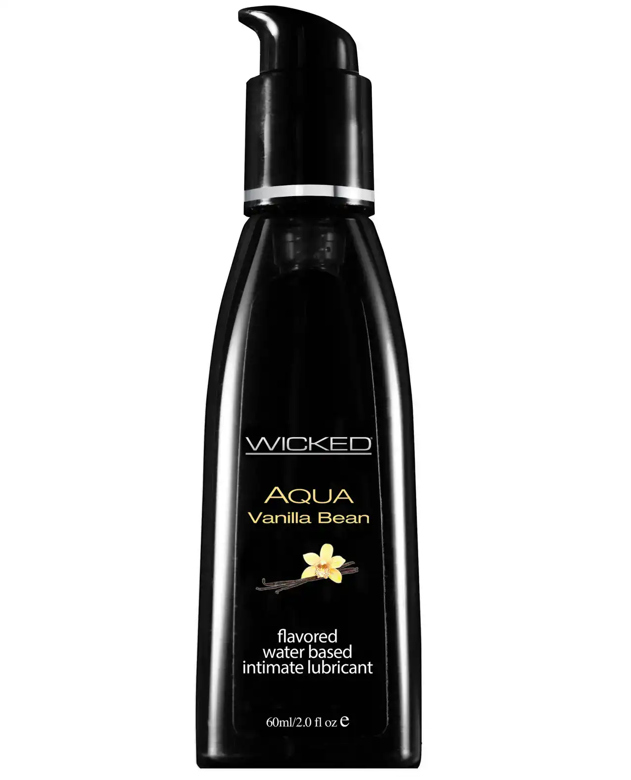 Wicked Sensual Care Aqua Water Based Lubricant - 2 oz Vanilla Bean - Image 2