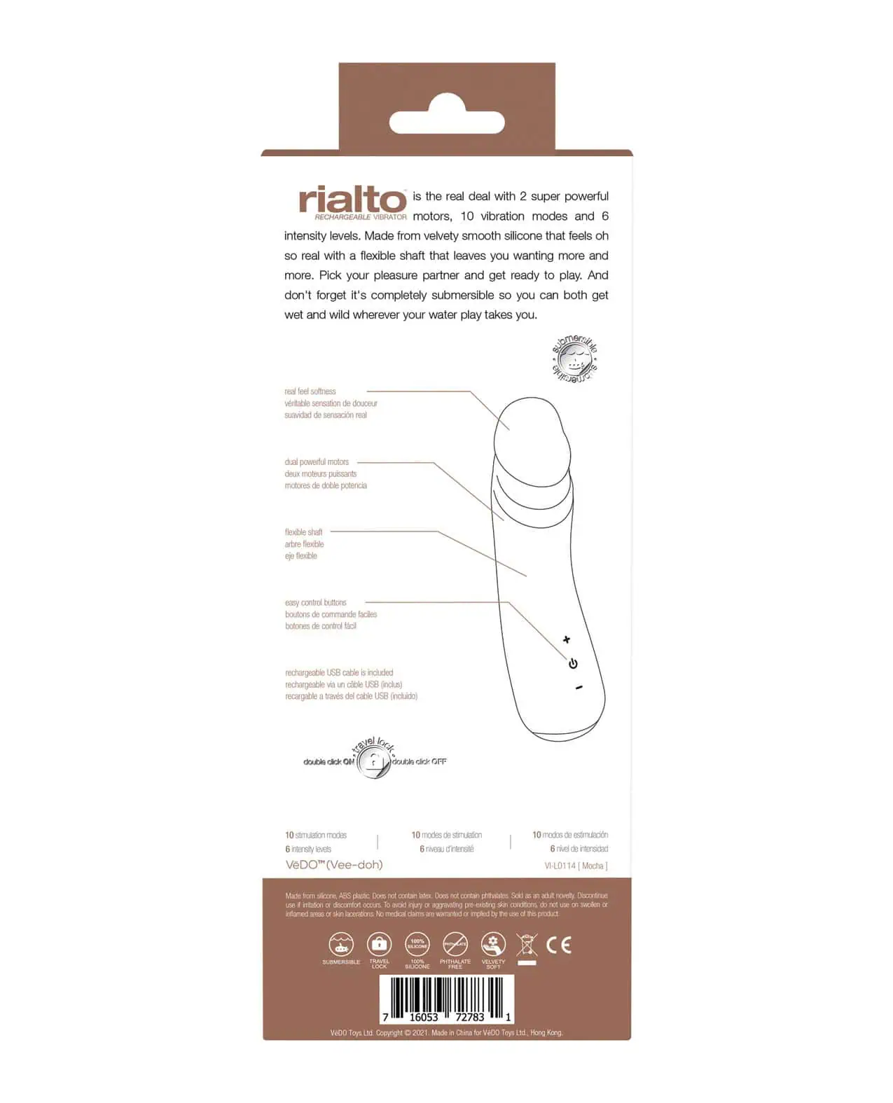 Rialto Rechargeable Vibe Mocha - Image 4