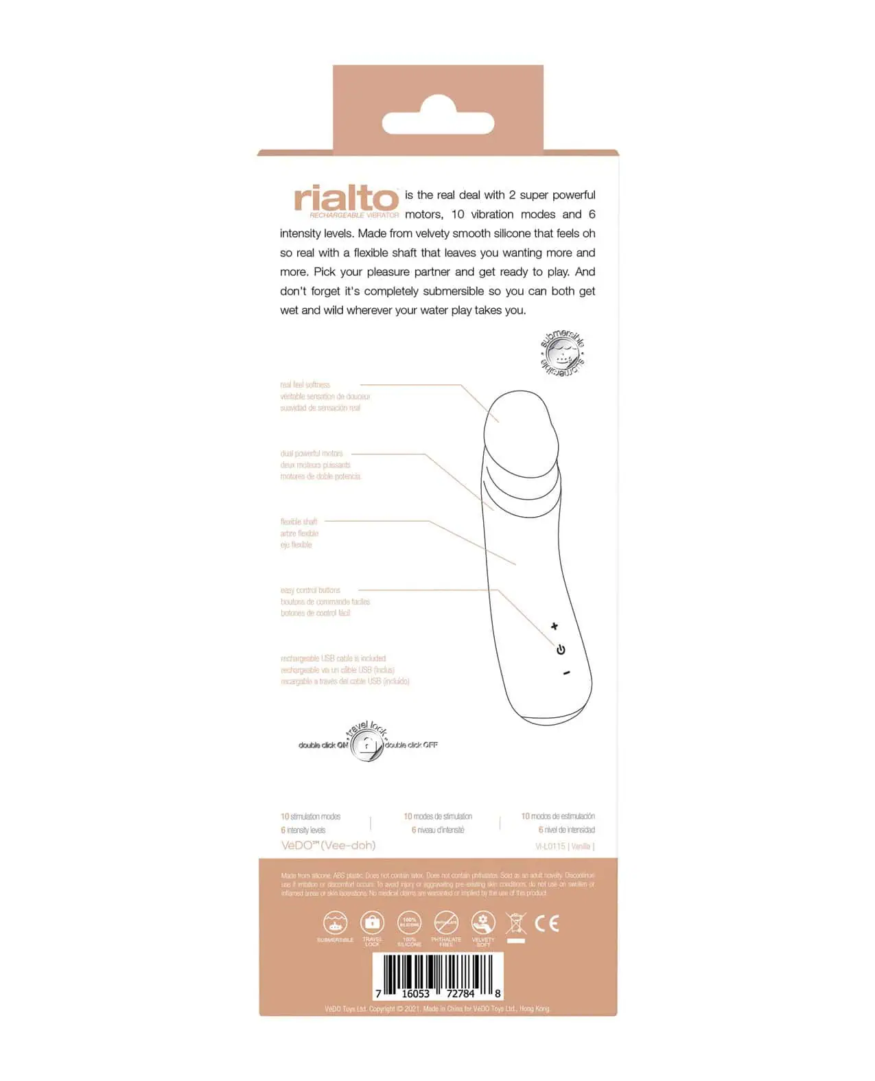 Rialto Rechargeable Vibe Vanilla - Image 4