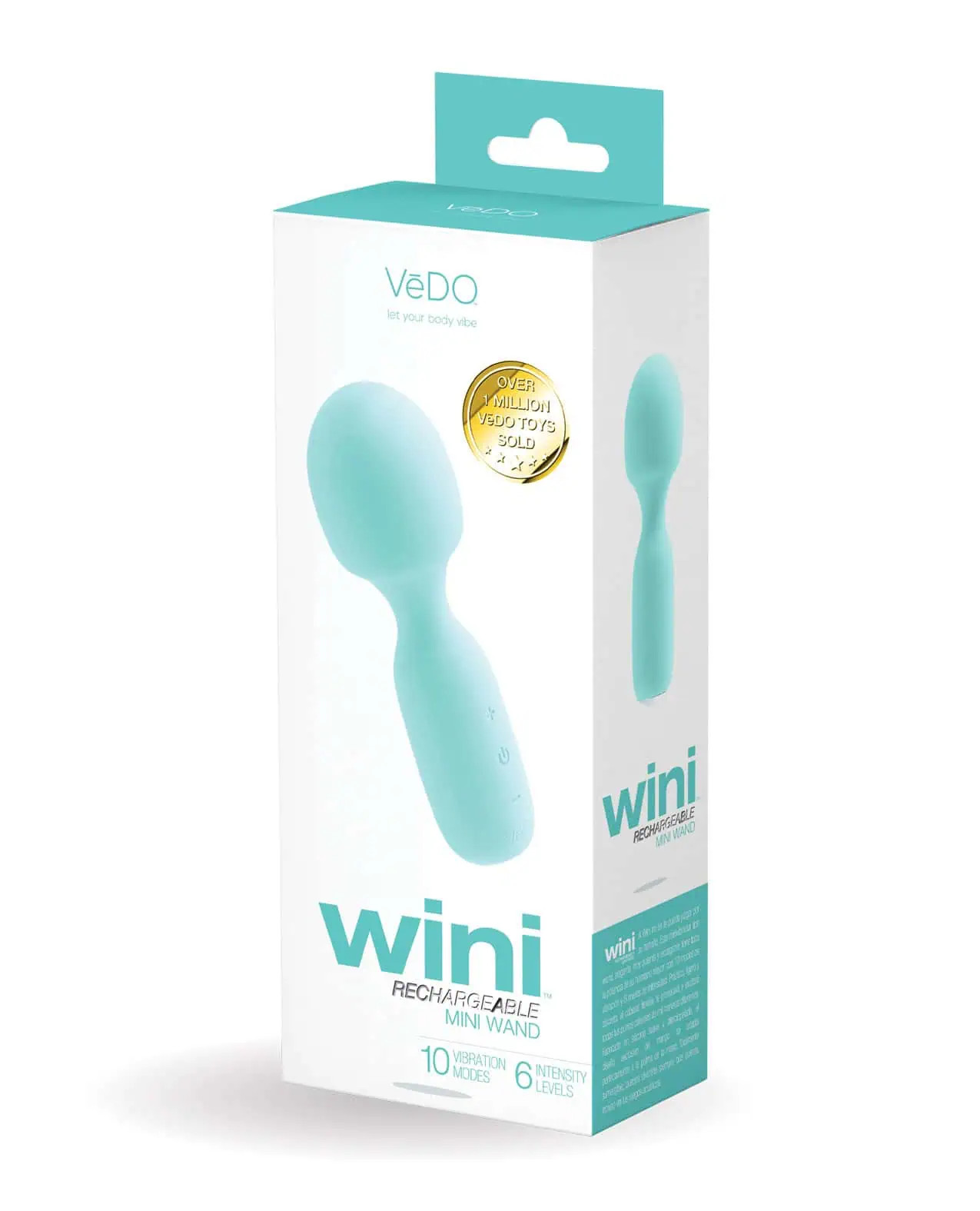 Wini Rechargeable Mini Wand Turquoise - Image 3