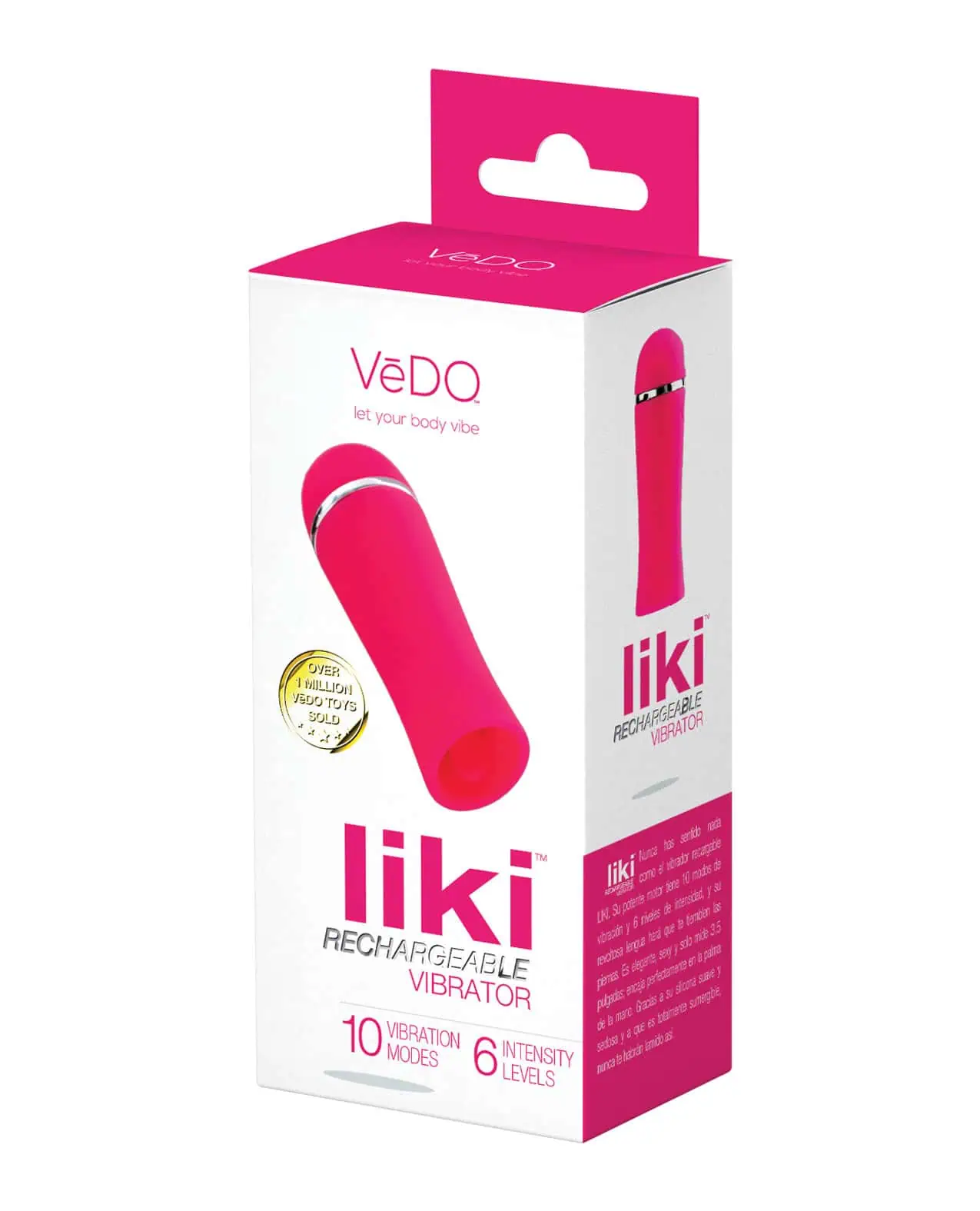 Vedo Liki Rechargeable Flicker Vibe - Foxy Pink - Featured Image