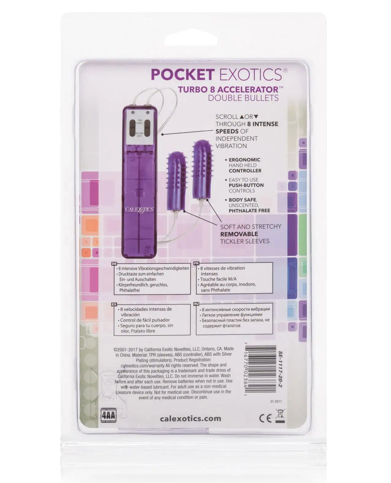 Pocket Exotics Turbo 8 Accelerator Double Bullets - Purple - Image 4
